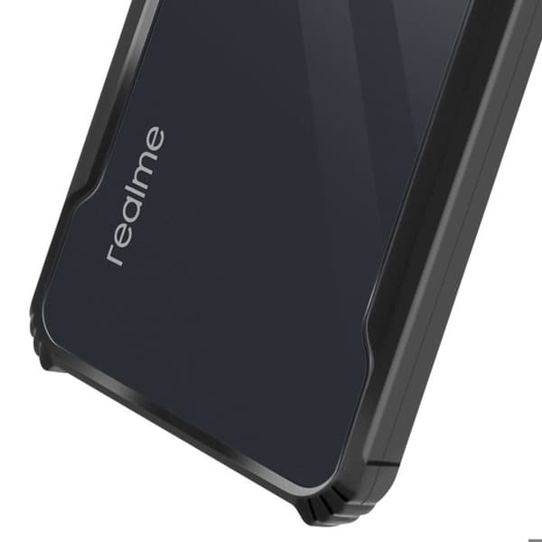 Coque - Realme - 14x og C75 - Hårdt akryl - Blød silikone - Stødabsorberende sort Svart