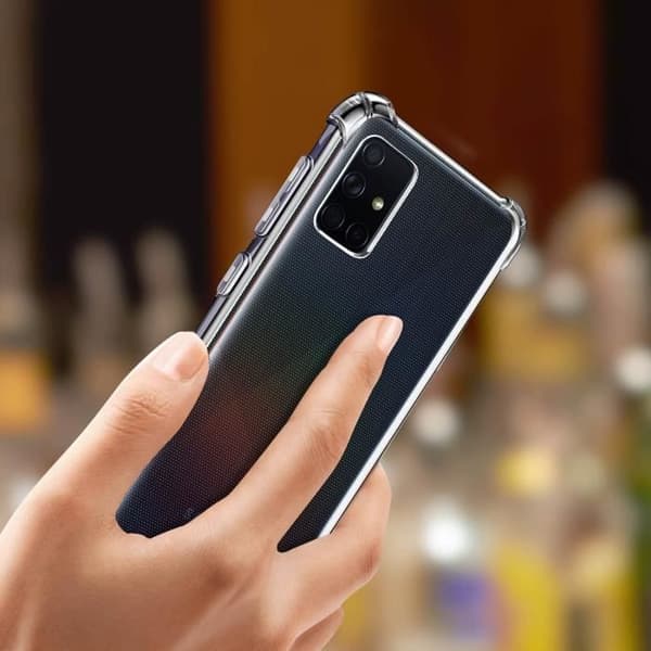 Coque - AVIZAR - Samsung Galaxy A51 - Flexibel Silikon - Transparent - Stötsskydd Transparent