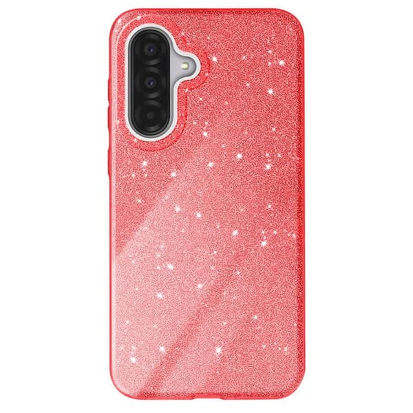 Coque - Samsung - Galaxy A36 - Antichock - Pailletter - Skimrande Röd Röd