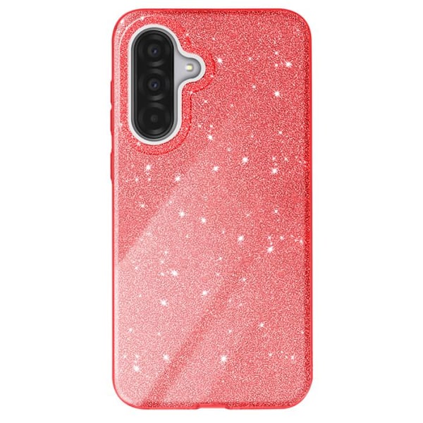 Glittrande Chockresistent Skal för Samsung Galaxy A36 Röd Röd