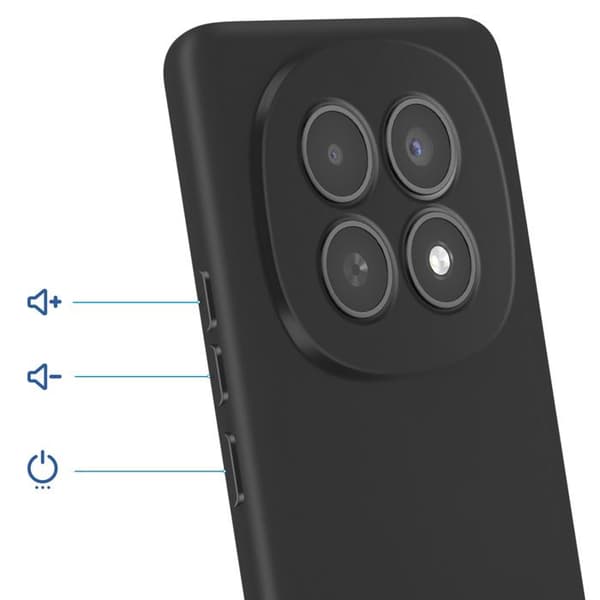 Coque Soft-Touch til Xiaomi Redmi Note 15 5G i Sort Anti-Skrid Silikone Svart