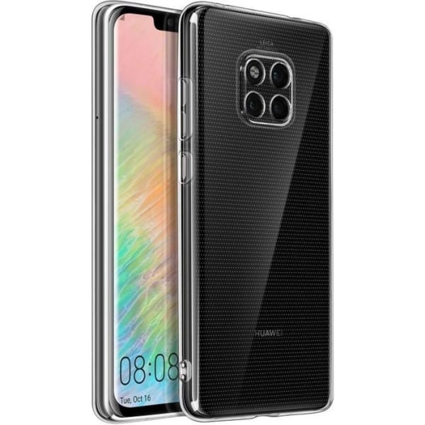 Huawei Mate 20 Pro -kotelo Ultraohut pehmeä silikonisuojakotelo, läpinäkyvä valkoinen