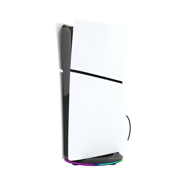 Støttevertikal lys til PS5 Slim / Pro med 14 RGB-effekter Ipega Sort Svart