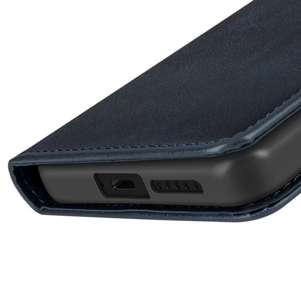 Smartphonefodral - Xiaomi - Poco X7 Pro - Konstläder - Mörkblå - Videostöd Blå