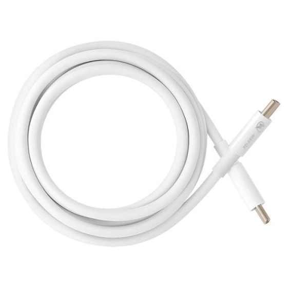 USB C-kabel 65W Strömförsörjning Laddning och dataöverföring 1,8m LinQ Vit Vit