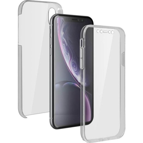 Beskyttelsescover - AVIZAR - iPhone XR - Silikone - Polycarbonat - Transparent 360° Transparent