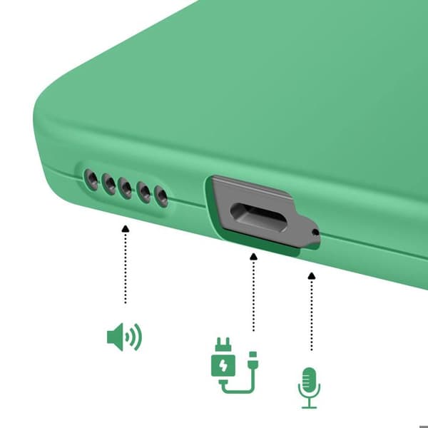 Silicone Cover til Honor 400 Smart med Forstærkning til Kamera Blok Grøn Grön