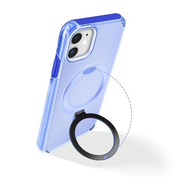 Coque - AVIZAR - iPhone 12 Pro/12 - Stødabsorberende - Foldestøtte - Blå Blå