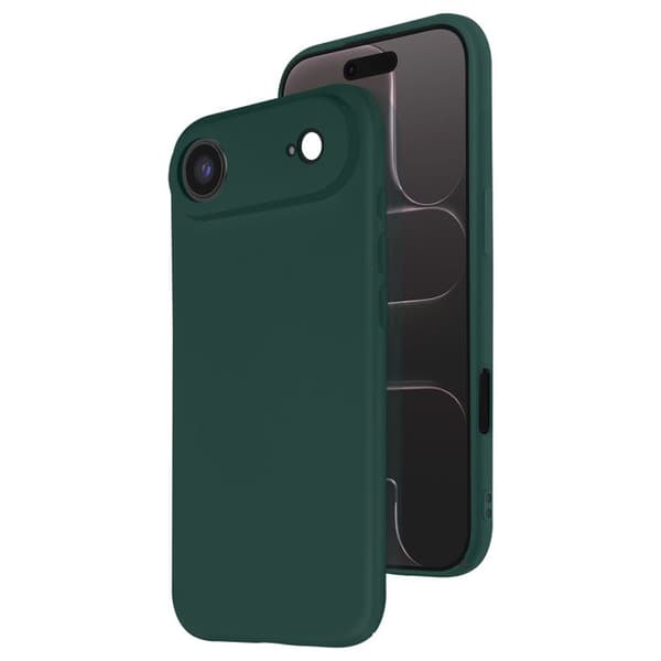 Coque - ADVARSEL - iPhone Air - Blød berøring - Semi-stiv silikone - Grantræ Grön