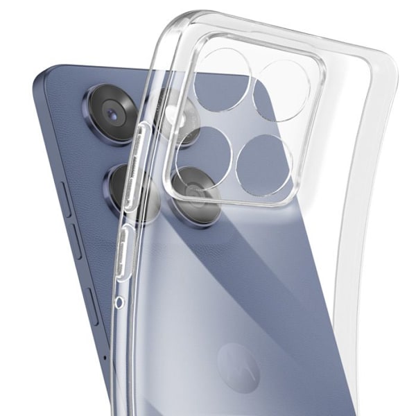 Coque för Motorola Edge 60 Fusion och Edge 60 Silikon Mjuk Transparent Vit