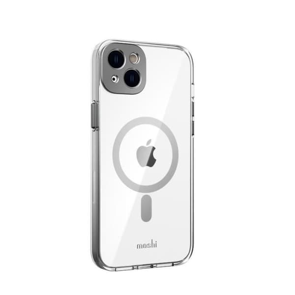 MagSafe Cover - MOSHI - iPhone 14 Max - Sort - Indbygget MagSafe Ring - Polycarbonat & aluminium Sort