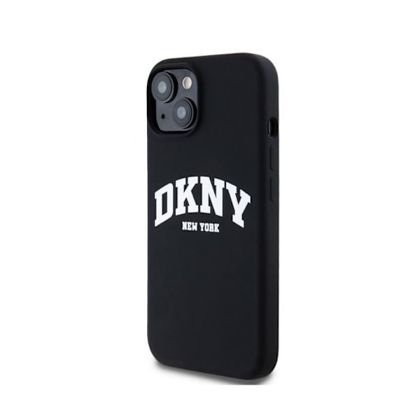 Coque til Apple iPhone 13 Liquid Silicone Edition Arch Kompatibel med MagSafe DKNY Sort Vit
