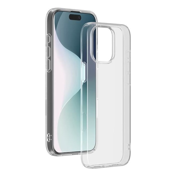 Coque för iPhone 16 Pro Mjuk SiliSoft Anti-gulning BigBen Transparent Transparent