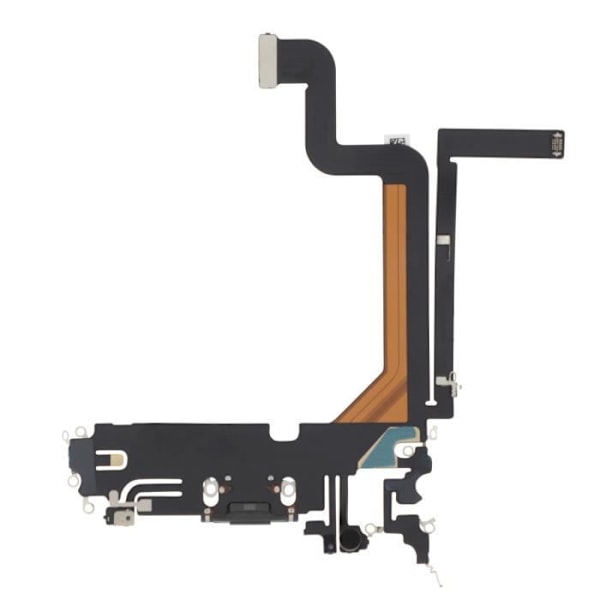 Opladningsstik - AVIZAR - iPhone 14 Pro Max - Lightning Port - Integreret mikrofon - Sort Svart