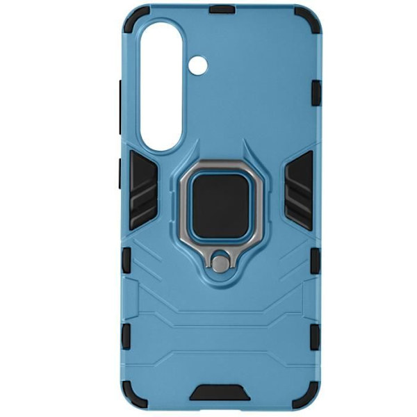Fodral till Samsung Galaxy S24 - AVIZAR - Stötsäker bi-material stödring - Ljusblå Blå
