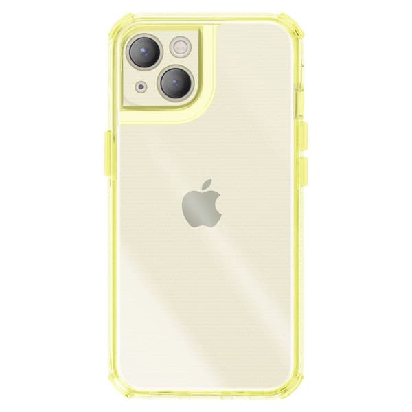 Cover til iPhone 13 - AVIZAR - Forstærket - Skridsikker - Gul - Bi-Materiale Gul
