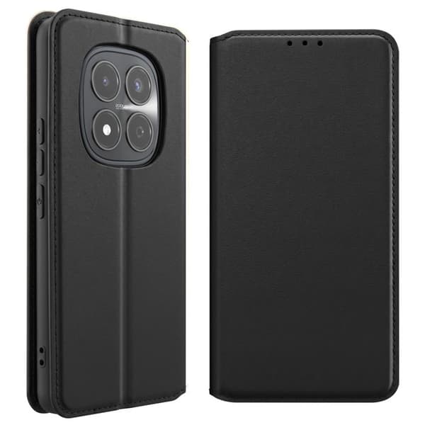 Folio-kotelo Redmi Note 15 Pro 4G:lle, jossa on korttipidike ja tuki, musta Svart
