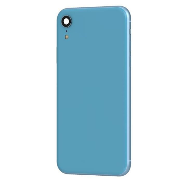 Komplett chassi för iPhone XR - AVIZAR - Blå - Centralram och bakruta Blå