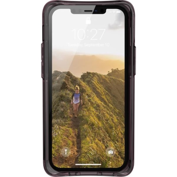 Coque - UAG - Plyo - iPhone 12 Mini - Transparent aubergine - Rød - Semi-rigid Klart, rött