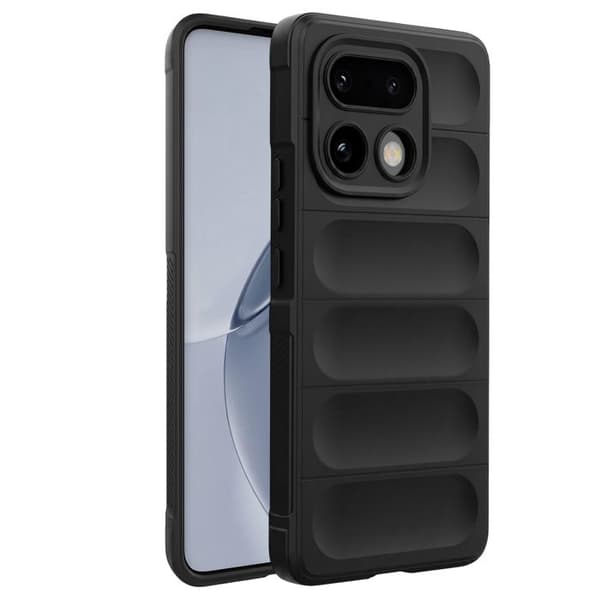 Cover til Realme 16 Pro Plus Stødabsorberende og Skridsikker Sort Svart