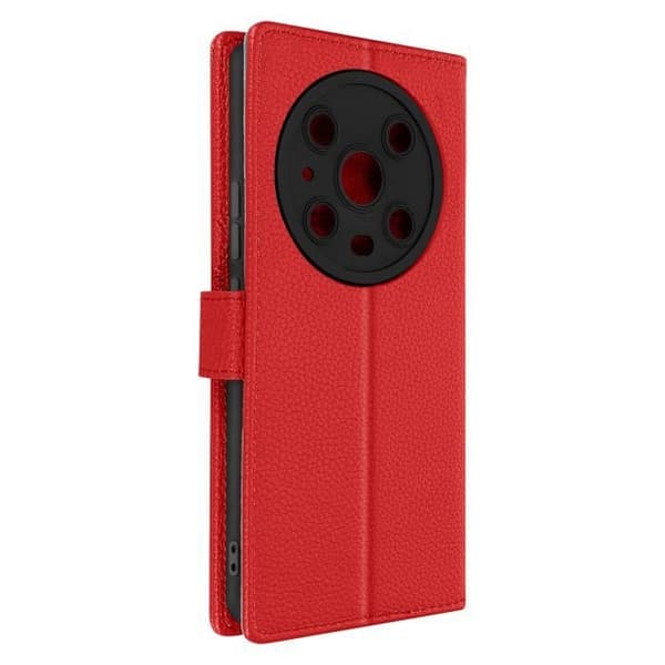 Cover - AVIZAR - Honor Magic4 Pro - Rød - Video Stand Wallet Röd