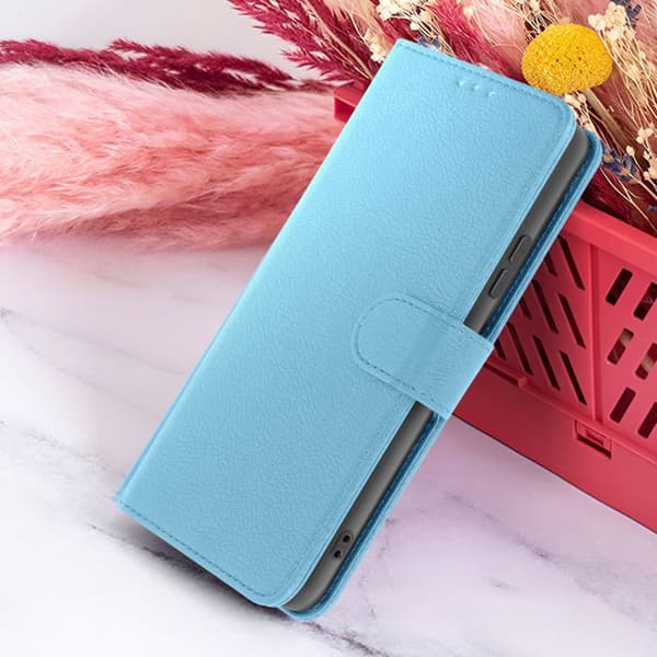 Plånboksfodral för Redmi 12C med Stödfunktion och Magnetkläpp Zanaé Blå Blå