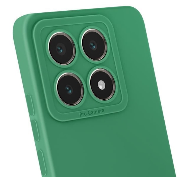 Coque til Xiaomi 14T Silicone Mat Blok Kamera Beskyttet Grøn Grön