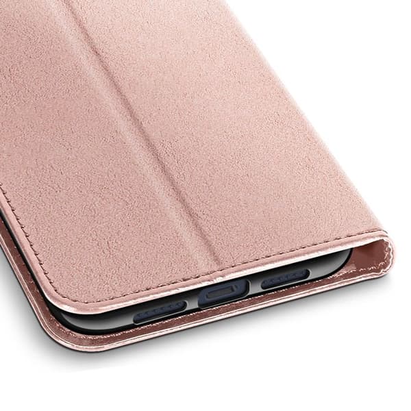 Portföljfodral för iPhone 17 Pro Max med handledsrem och ställfunktion Mayaxess Rosa Rosa