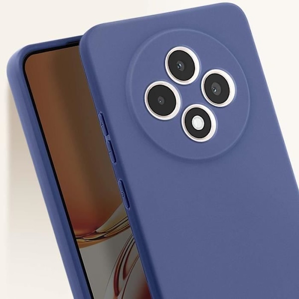 Coque för Oppo Reno 12F Silikon Mjuk Matblå Natt Blå