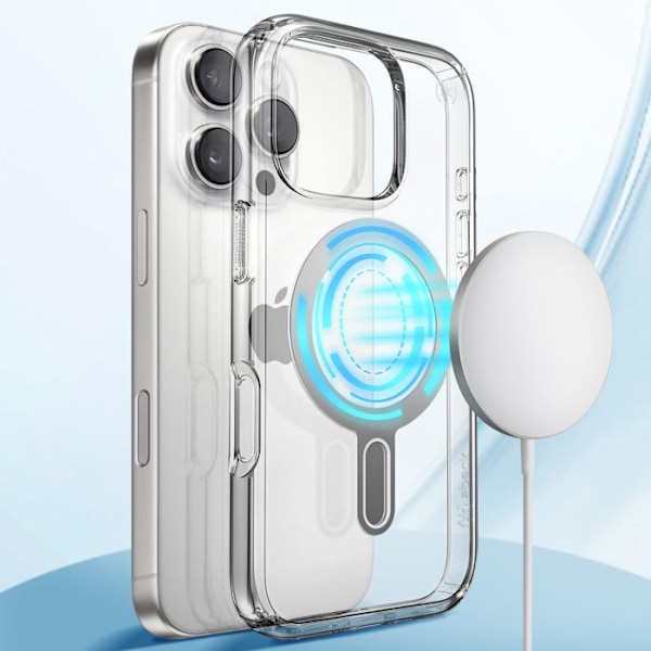 Coque MagSafe til iPhone 16 Pro Max Anti-fald Presidio Perfect-Clear Speck Transparent Vit