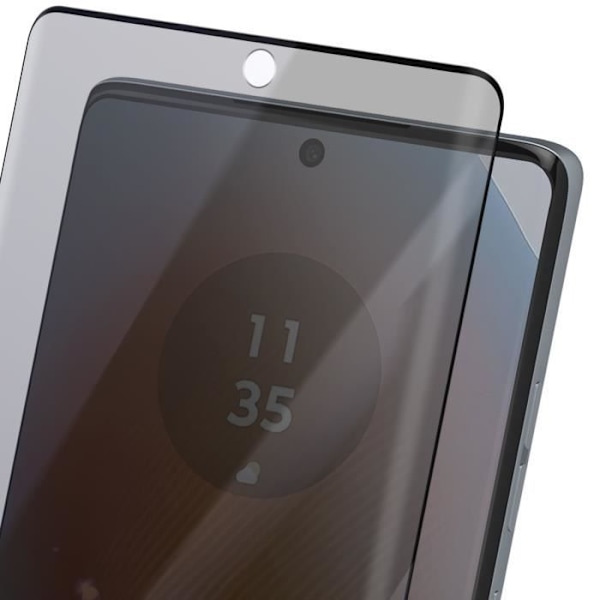 Härdat glas - IMAK - Motorola Edge 50 Fusion - 9H hårdhet - Anti-spion - Skärmskydd Svart