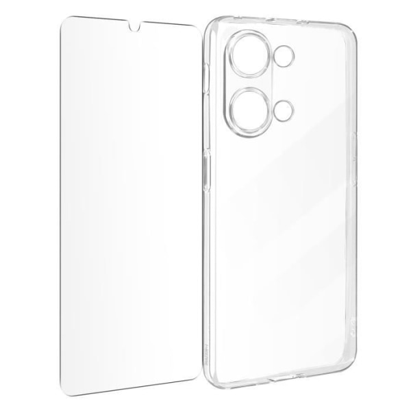 Kotelo OnePlus Nord 3 5G:lle - AVIZAR - Silikonigeeli ja 9H karkaistu lasi - Läpinäkyvä Transparent