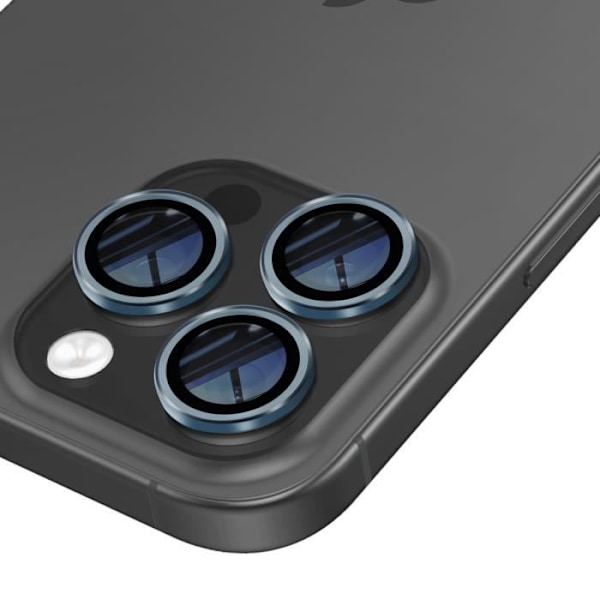 Härdat Glas Kamera för iPhone 16 Pro Hårdhet 9H Rep-skydd Blå Blå