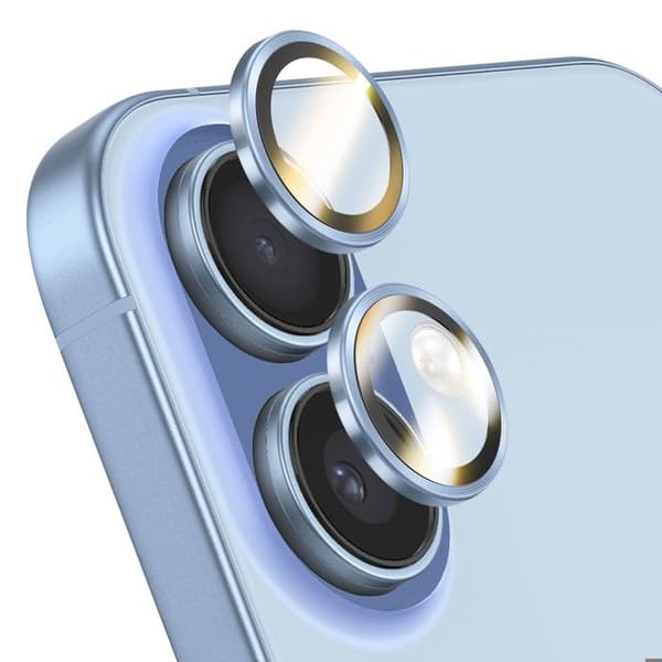 Kamerabeskyttelse til iPhone 16 / 16 Plus / 17 Anti-Ridser Rhinoshield Blå Blå