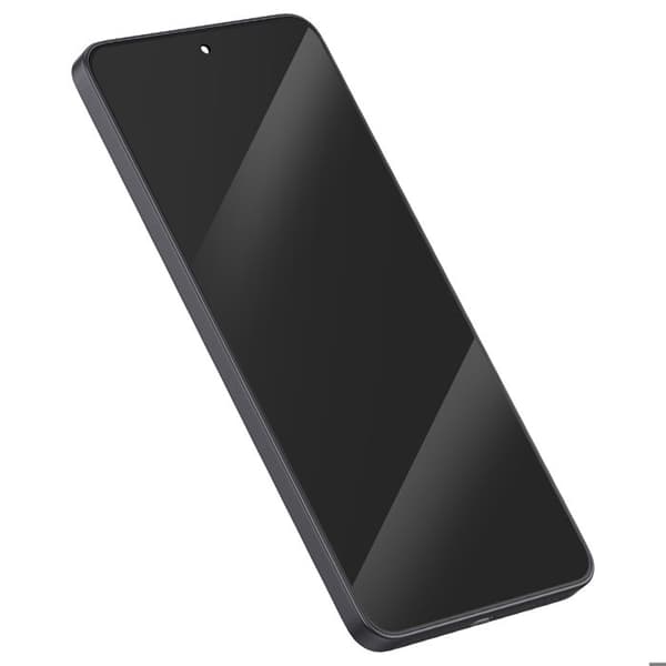 Fullskärm för Xiaomi Redmi Note 14 5G AMOLED-panel med glas och svart chassi Svart