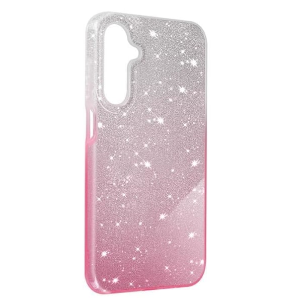 AVIZAR Samsung Galaxy A25 5G Fodral - Pink Shiny Glitter - Halvstyvt Rosa