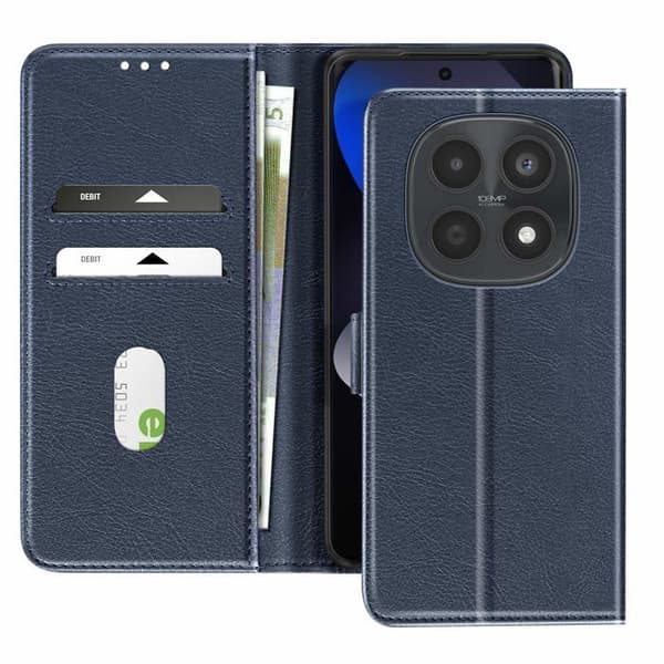 Xiaomi Redmi Note 15 4G / 5G Chesterfield Serie Plånboksfodral Ställfunktion Mörkblå Blå