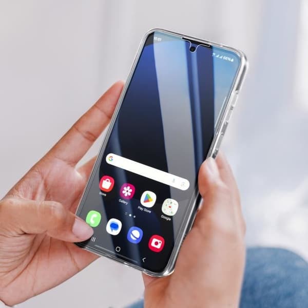 Coque Integreret - Samsung - Galaxy S24 FE - Gennemsigtig - Kamerabeskyttelse - Forbedret Håndtering Transparent