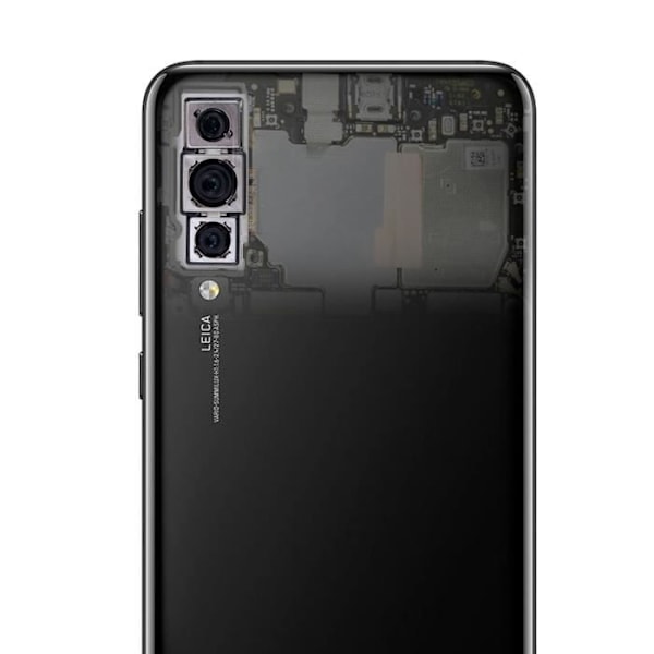 Takakamera - HUAWEI - P20 Pro - Integroitu Liitäntäkaapeli - Musta - Korkealaatuinen Vaihto Svart