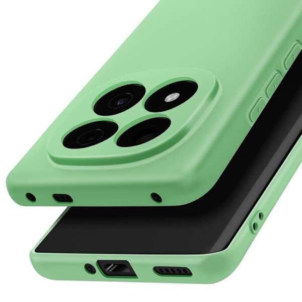 Coque för Xiaomi Redmi Note 14 Pro och 14 Pro Plus Silikon Soft-Touch Ljusgrön Grön