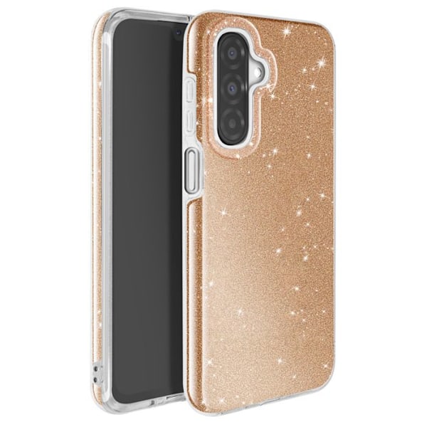 Glitrende Stødabsorberende Etui til Samsung Galaxy A26 Guld Gul