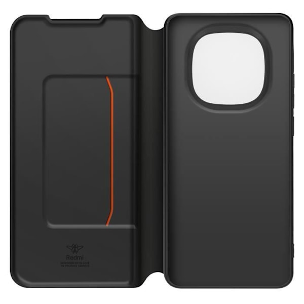 Etui til Redmi Note 14 Pro og Note 14 Pro Plus Kortlæser med Håndledsrem Made for Xiaomi Sort Svart