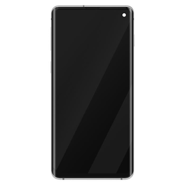 Fuld LCD-skærm til Samsung Galaxy S10 - Relife - Hvid - 5,5" - Android - Hærdet glas Vit