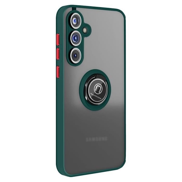 AVIZAR hårt fodral till Samsung Galaxy A55 - Mörkgrön - Metallringstödfunktion Grön