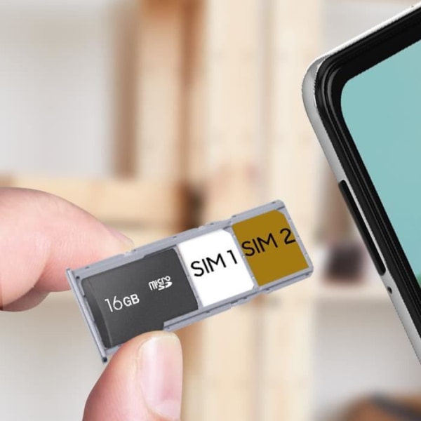 Ersättningsfack för SIM-kort för Samsung Galaxy A71 - Silver - Dual Nano SIM + Micro-SD Pengar