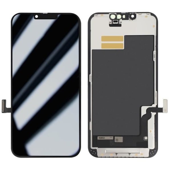 LCD-näyttö - AVIZAR - iPhone 13 - OLED-kosketusnäyttö - Musta runko - Helppo asennus Svart