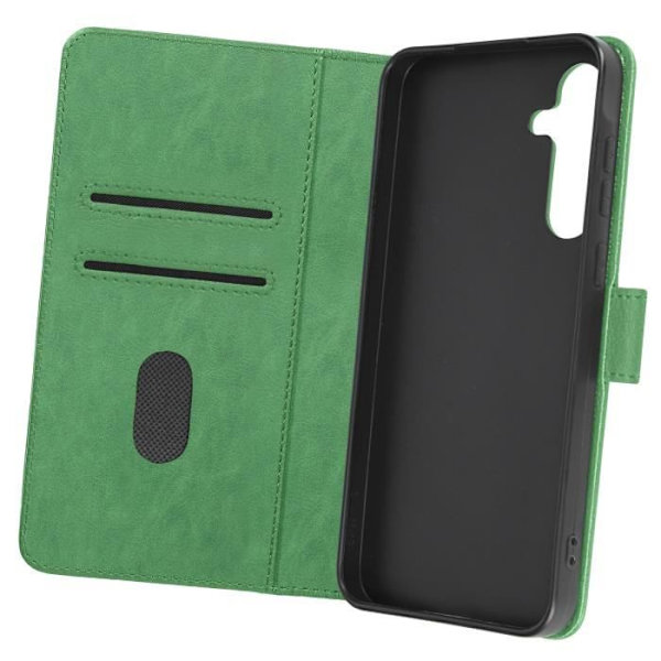 Etui til Samsung Galaxy A55 Flip Wallet og videoholder Grøn