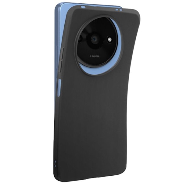 Coque - MAYAXESS - Xiaomi Redmi A3 - Pehmeä Silikoni - Naarmuuntumisen Estävä - Musta Svart