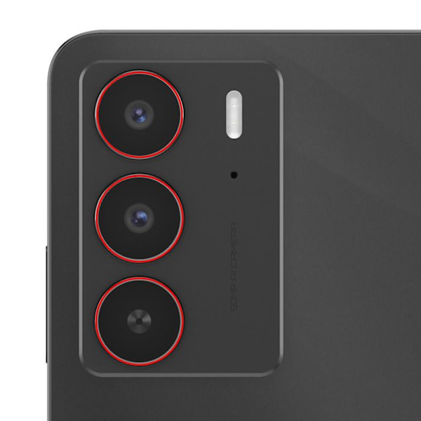 Erstatningslinse til bagkamera Realme C75 Sort Svart
