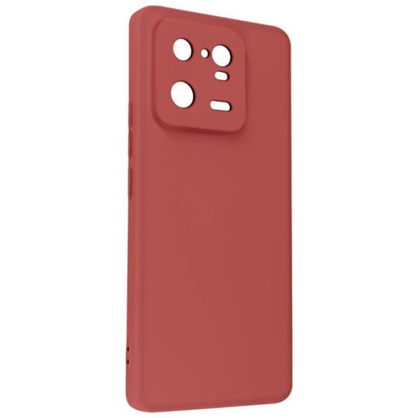 Kotelo Xiaomi 13 Prolle Silicone Interior Microfiber Matt Finish punainen Röd